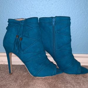 Teal boots